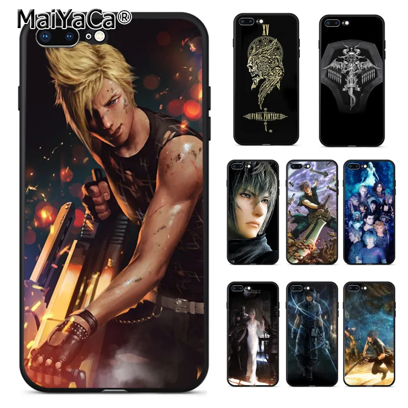 

MaiYaCa Final fantasy xv ffxv Ultra Thin Cartoon Pattern Phone Case for Apple iPhone 8 7 6 6S Plus X 5 5S SE 5C Cover