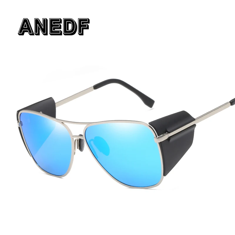 ANEDF Gothic Steampunk Sunglasses Men Metal Frame Eyeglasses Shades Brand Designer Sun glasses