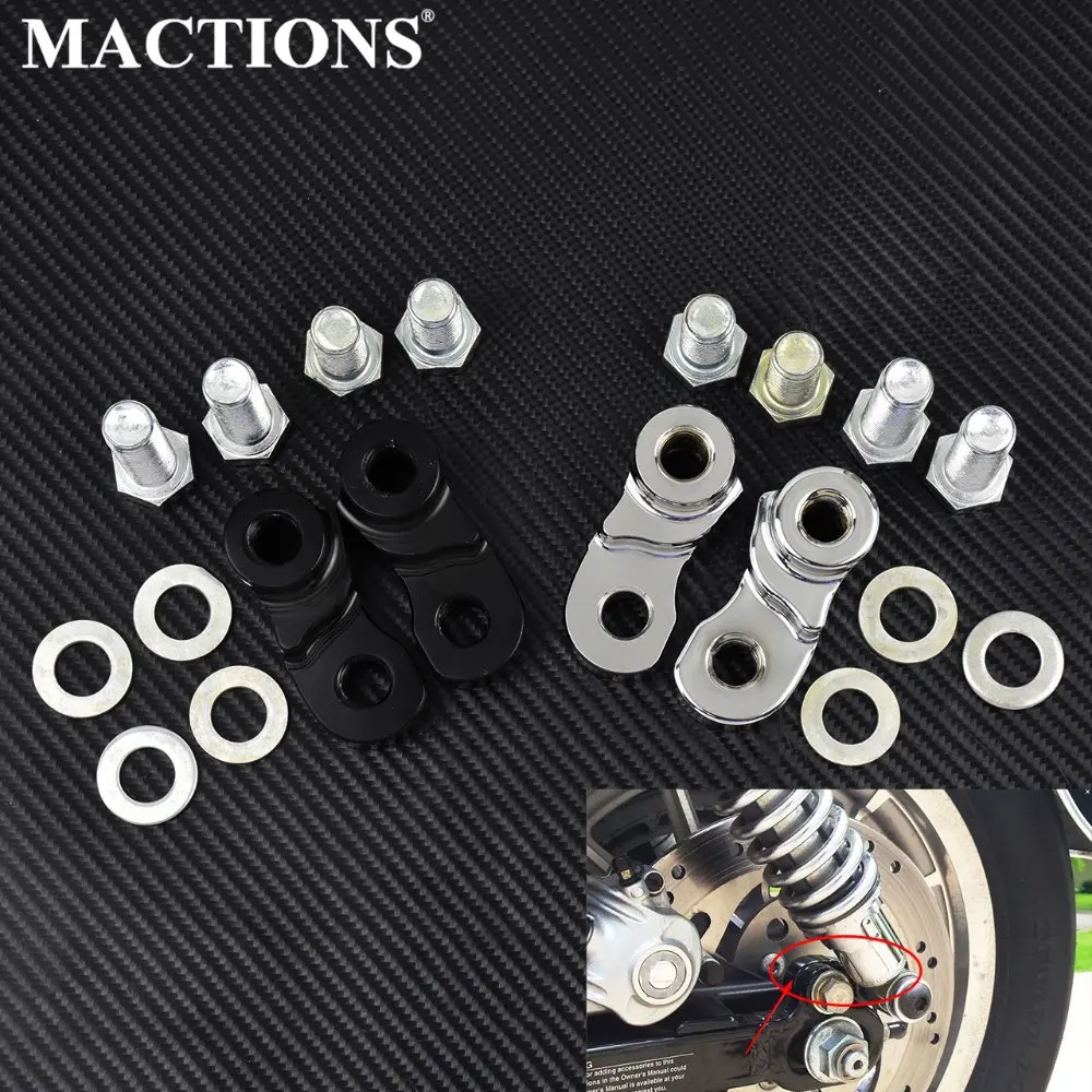 

Motorcycle CNC Aluminum 1" Rear Lowering Kit For Harley Sportster XL 883 1200 05-17 Black Chrome
