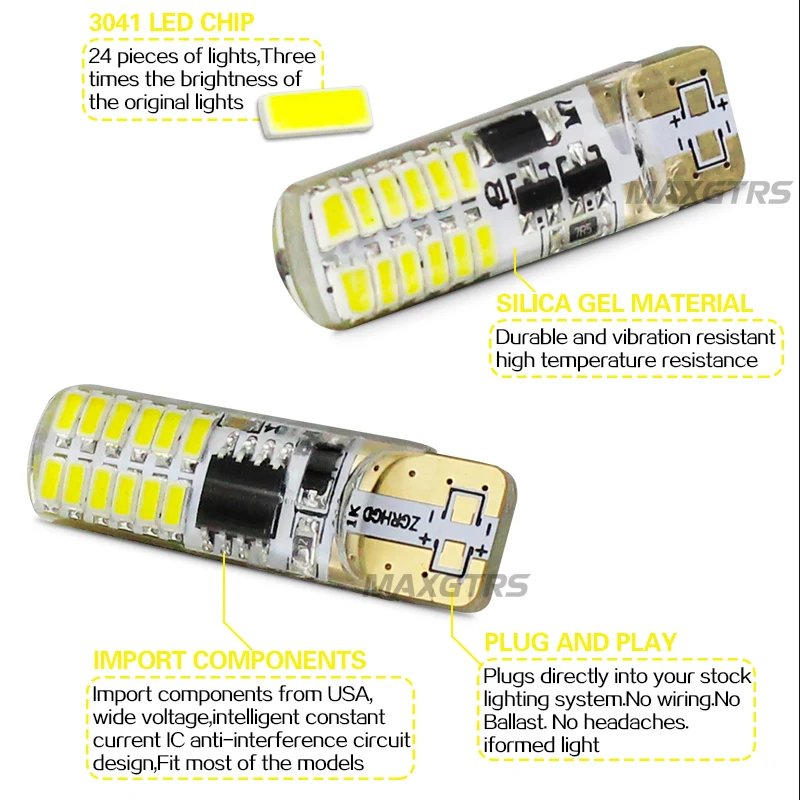 5x T10 стробоскоп мигающий 194 W5W 22 Led 3014SMD T10 Led стойкий блеск+ автоматический стробоскоп вспышка два режима работы автомобильный Светильник лампы