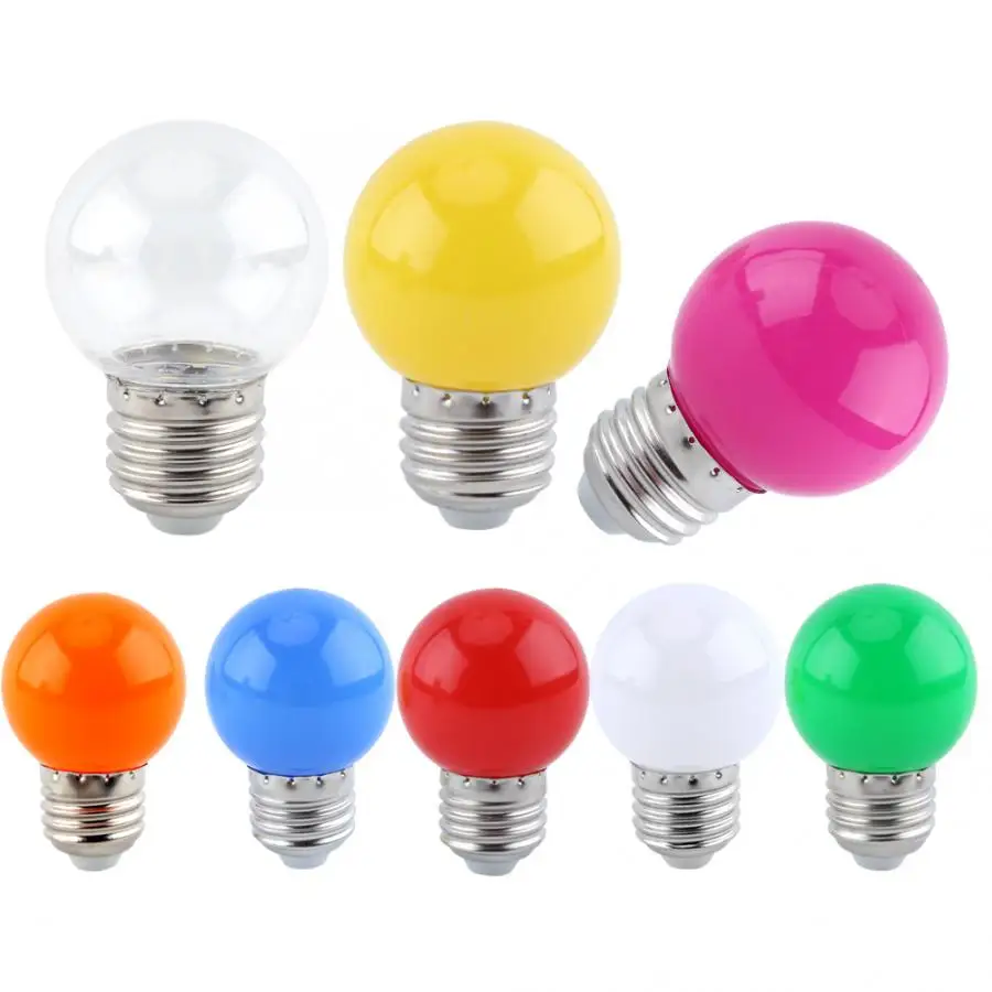 2 Вт E27 многоцветный круглый светодиодный мяч светильник лампа глобус лампа для дома Бар Магазин светильник ing Декор красочные