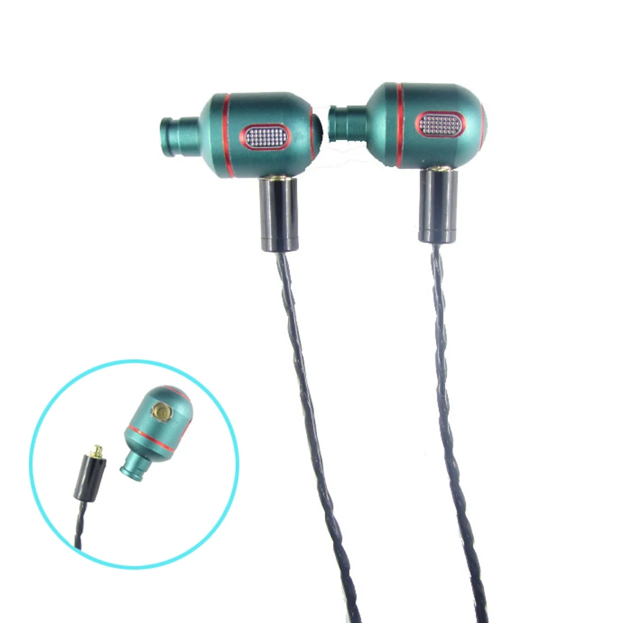 

DIY Replaceable MMCX In Ear Earphones Stereo Bass Green DD Dynamic Hifi Headphone with Cable for shure SE535 SE846 SE215 Headset