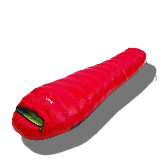 Athenaegis стиль белая утка вниз 600 г/800 г/1000 г/1200 г наполнения сращены конверт взрослых водостойкий спальный мешок - Цвет: 600g Red
