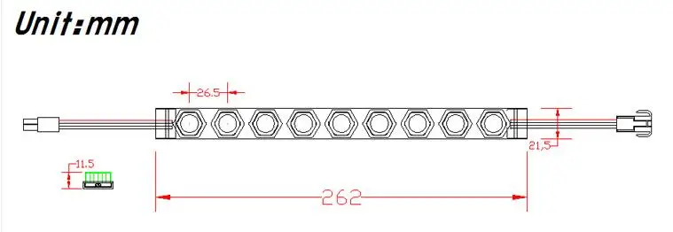 200 шт./лот ce rohs утвержден 24 В 9 Вт 9-LEDS nichia lightbox светодиодный модуль