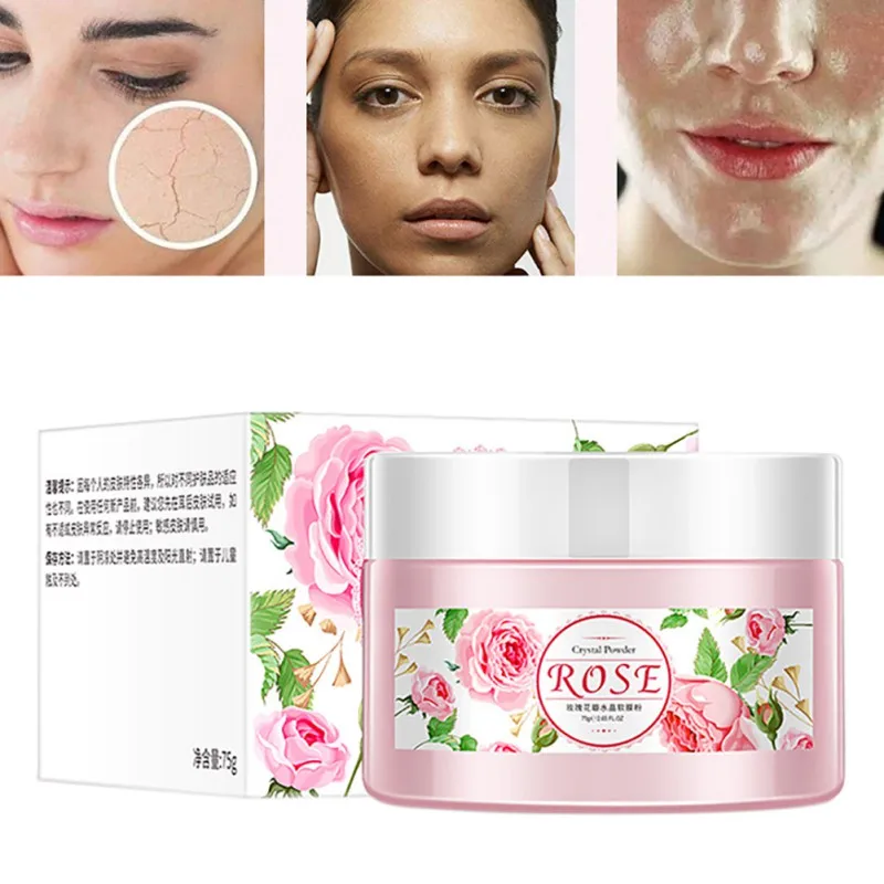 Face Mask Cream Wash Rose Crystal Soothing Whitening Gel Night Cream