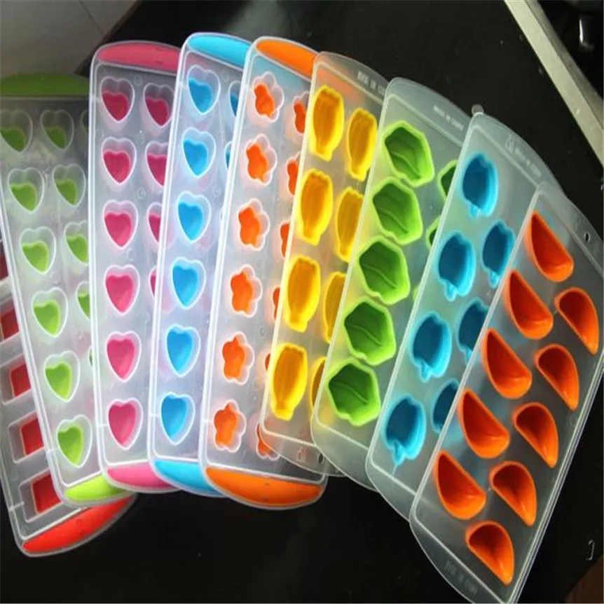 

Silicone Ice Cube Jelly Chocolate Fruit Cake DIY Mould Mold Tray Pudding Candy Ice Jelly Mold