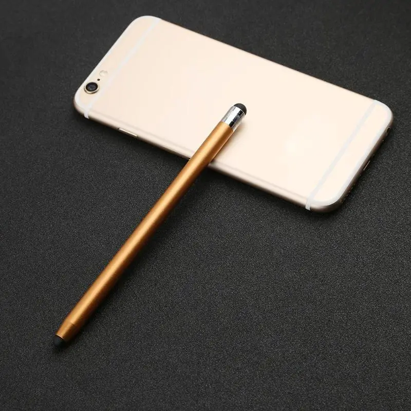10 цветов круглые Двойные наконечники емкостный стилус сенсорный экран ручка для рисования для телефона IPad смартфон планшетный ПК