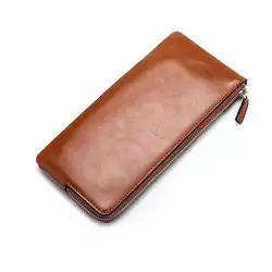 Pu кожаный мужской бизнес длинный кошелек Zipprt мобильный телефон сумка Многофункциональный Waller 2019 горячая распродажа