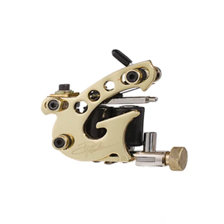 

Professional Handmade Tattoo Machine 10 Wrap Coils Iron Cast Frame Custom Tattoo Gun For Liner Shader HTM-6223-1A