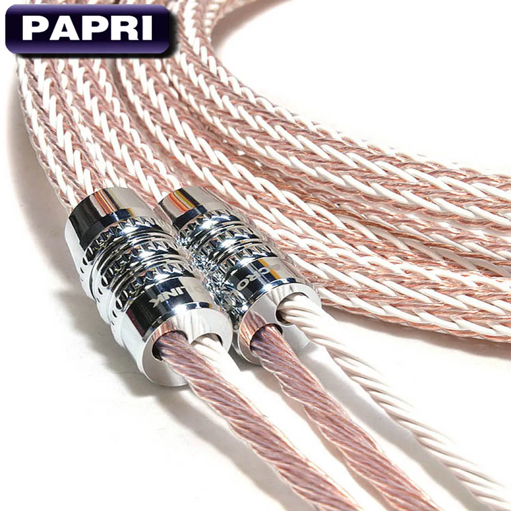 PAPRII DIY 1 пара 12TC PTFE OCC кабель для динамика оболочка аудио усилитель динамик s провод