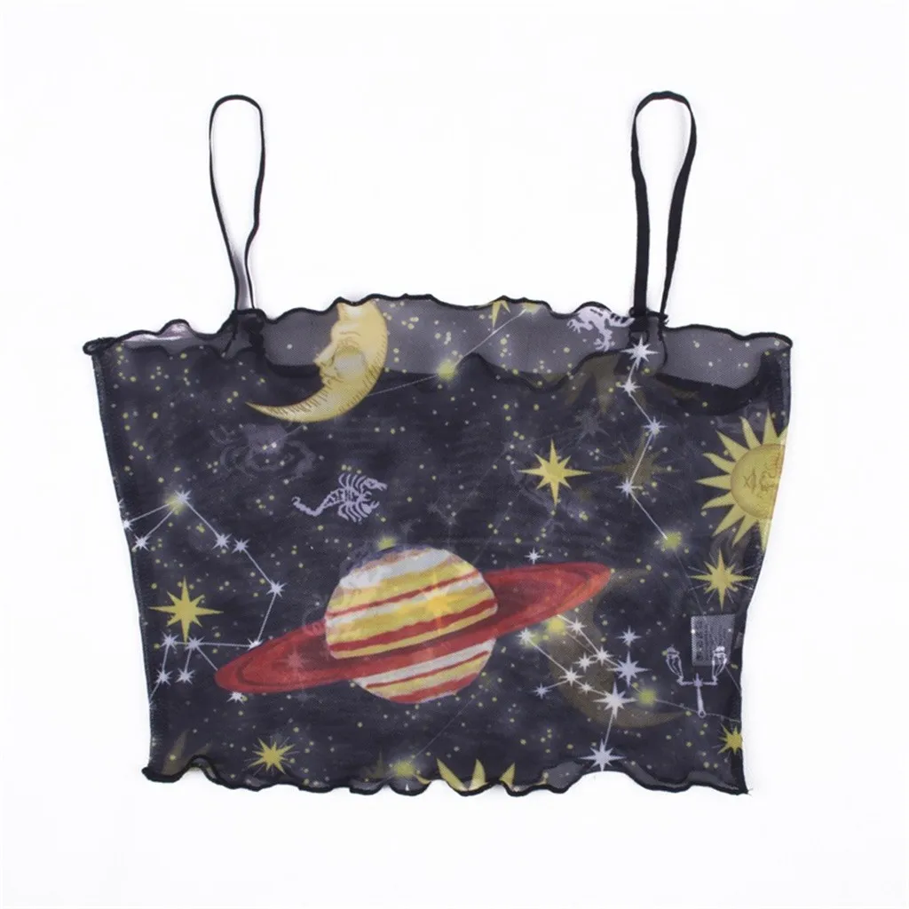 Женская майка с коротким рукавом и цветочным принтом без рукавов|Топы| |