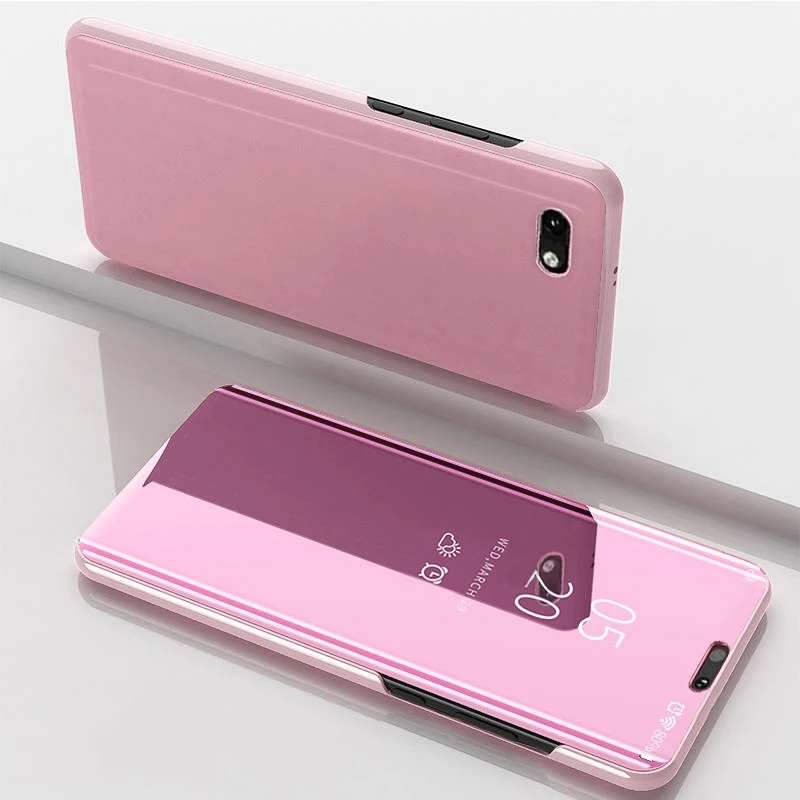 Soaptree Smart mi rror флип чехол для телефона для Xiao mi 9 SE чехол Прозрачный чехол для Xiao mi Red mi Go K20 mi 9T Pro чехлы на заднюю панель - Цвет: 04