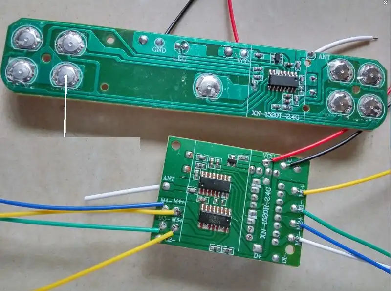 2 channel transmitter and receiver for rc boat