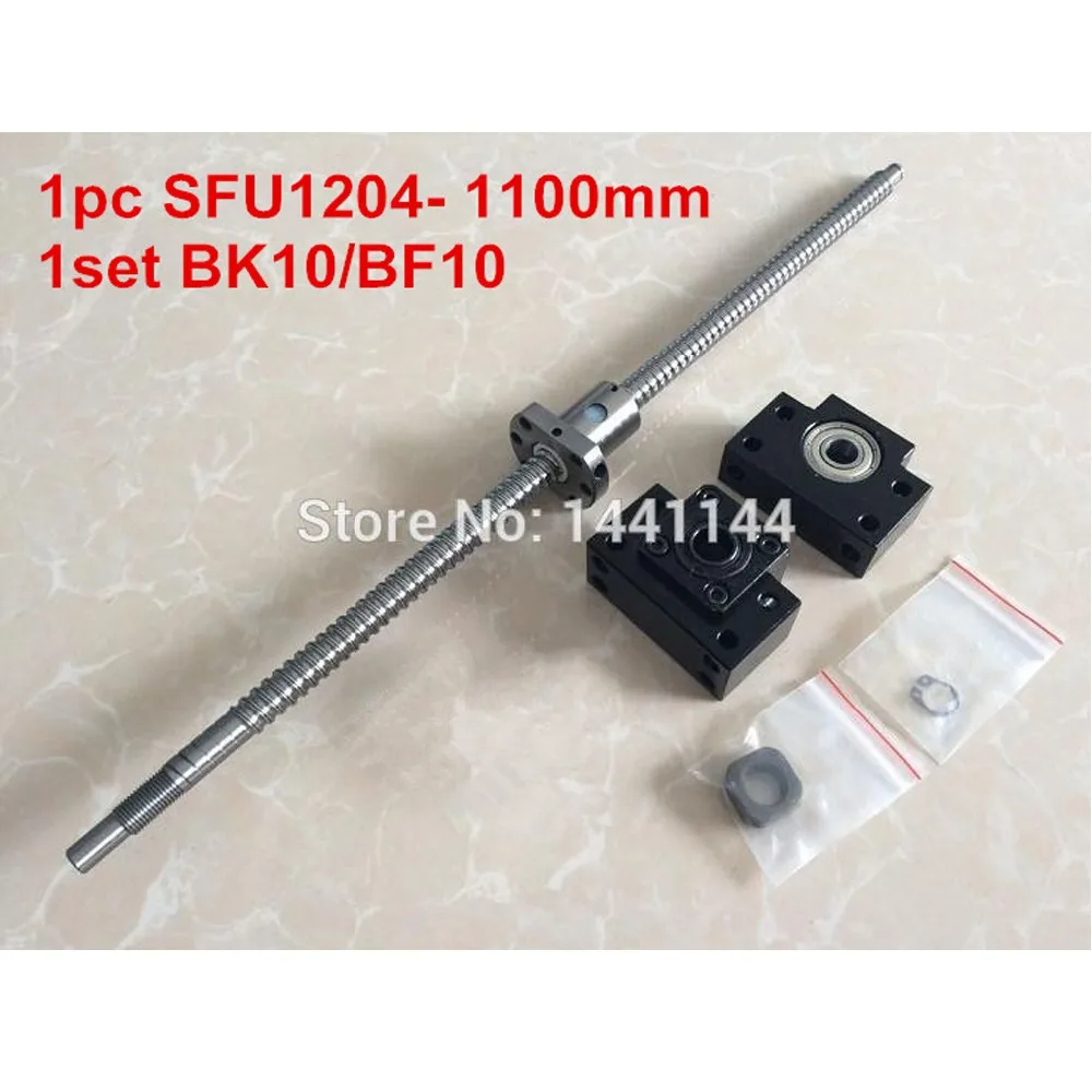 

SFU1204 Ballscrew: SFU1204 - 1100mm + BK/BF10 end support, with the standard processing