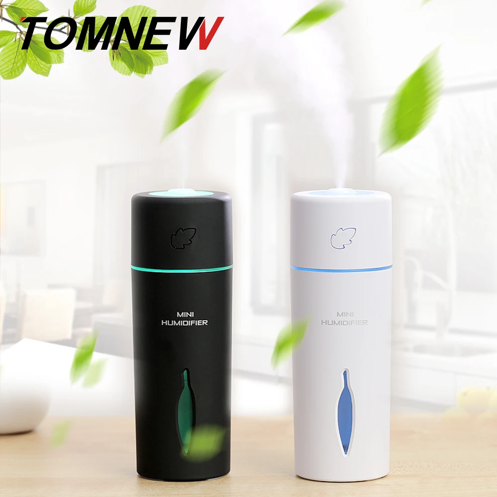 

TOMNEW USB 150ML Humidifier Air Freshener Ultrasonic Aroma Humidifier Portable Diffuser Two Gears LED Night Light for Home Car