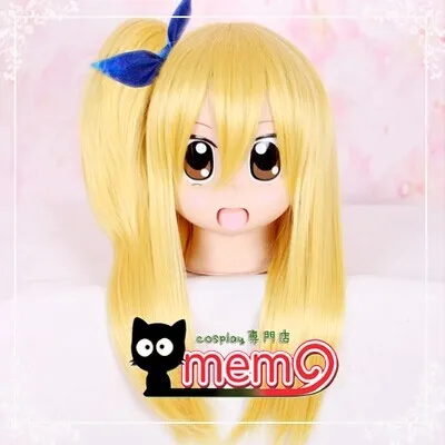 

[FAIRY TAIL] Lucy Heartphilia golden long cosplay wig with 1 Chip Ponytail+ free shipping