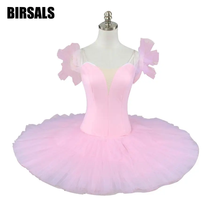 Performance Women Pink Platter Professional Tutu For Ballet Costume Stage Pancake Clasical Ballet Tutu Adult BT9111D