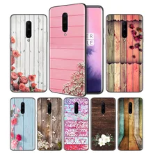 colorful wood and flowers Soft Black Silicone Case Cover for OnePlus 6 6T 7 Pro 5G Ultra-thin TPU Phone Back Protective