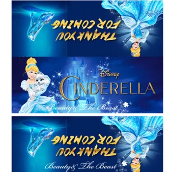 

Customized Personalized Princess Cinderella Bag Toppers Food Labels Baby Shower Birthday Party Decorations Kids Candy Bag Topper