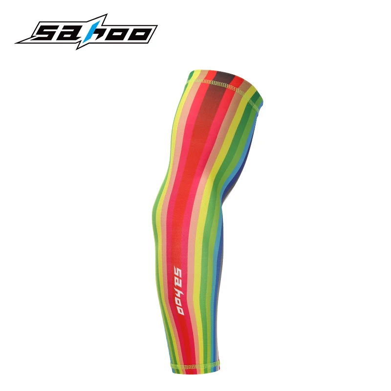 

SAHOO #45911 Sun Protection Arm Sleeves UV Resistance Cool Lycra Cover Cycling Sleevelet Unisex Covers Rainbow Armwarmer