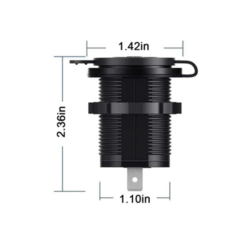 12 V-24 V автомобиль Зарядное устройство Напряжение Дисплей Разветвитель Прикуривателя быстро Зарядное устройство на USB адаптер быстрой зарядки авто аксессуары