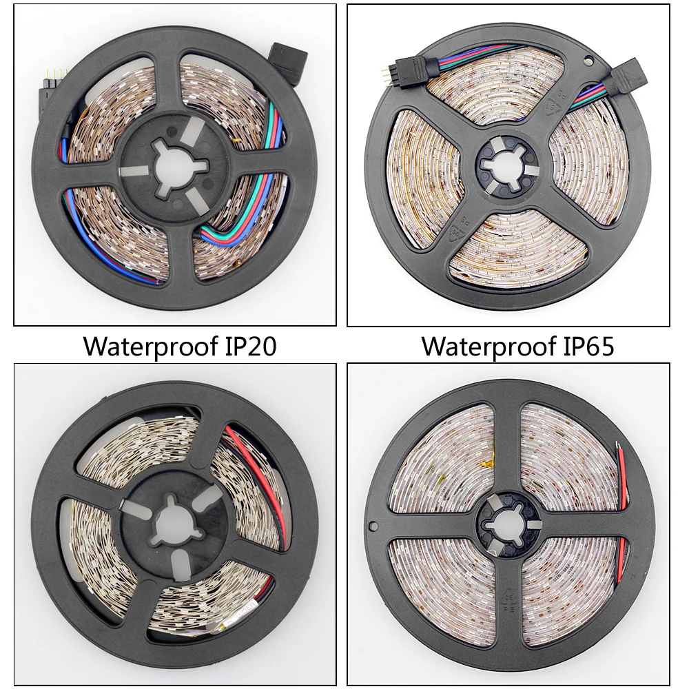 Smd 2835 rgb Светодиодная лента 12 v белый теплый белый smd 5050 rgb водонепроницаемая светодиодная лента Диодная лента