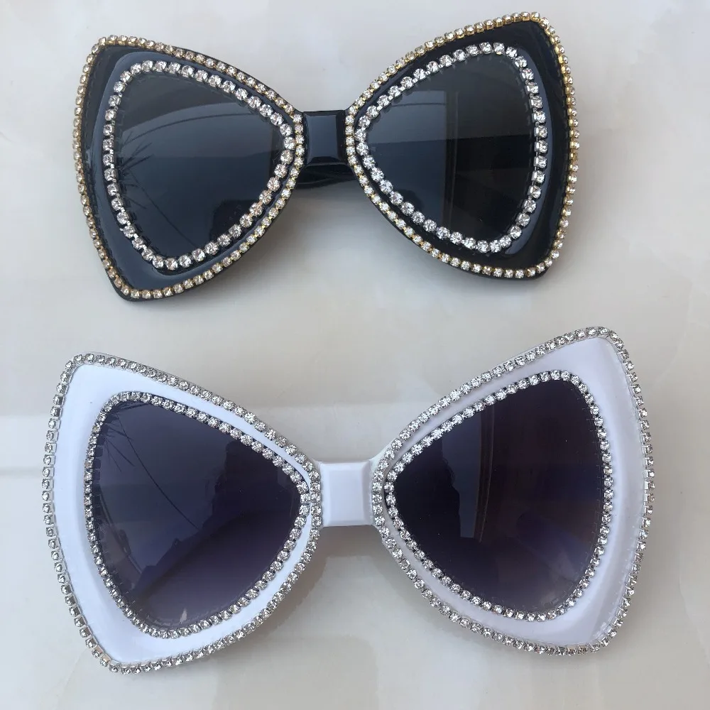 Супер Большие женские солнцезащитные очки с бабочкой, большие тени, алмазные солнцезащитные очки UV400,, дизайн, очки с золотыми кристаллами Gafas de so