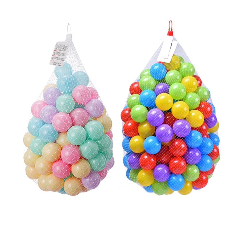 Colorful Ball Toys Inflatable Soft Plastic Ocean Ball Eco-Friendly Infant Baby Swim Pool Pit Tent Water Toys 50 100 200 Pcs Fun