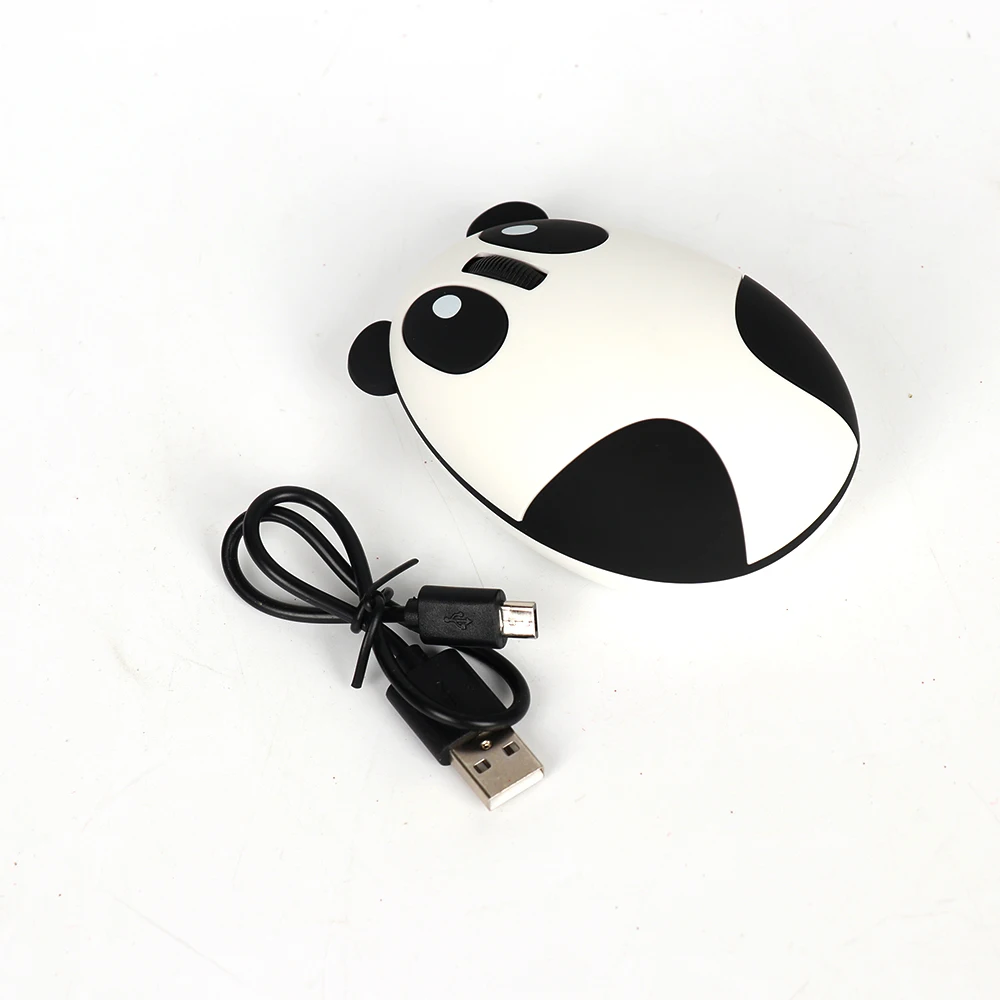 Ergonomic 2.4GHz Wireless Computer Mouse Rechargeable Optical Panda Shape Laptop Mouse 3pcs/Set Mouse+USB Charging Cable+Receive Ergonomic 2.4GHz Wireless Computer Mouse Rechargeable Optical Panda Shape Laptop Mouse 3pcs/Set Mouse+USB Charging Cable+Receive