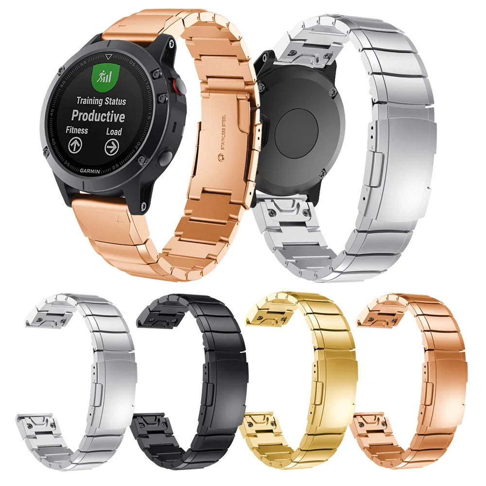 Ремешок для часов Garmin Fenix 5 для Garmin Forerunner 935 ремешок из нержавеющей стали с инструментом Correa Quick release Fit wrist