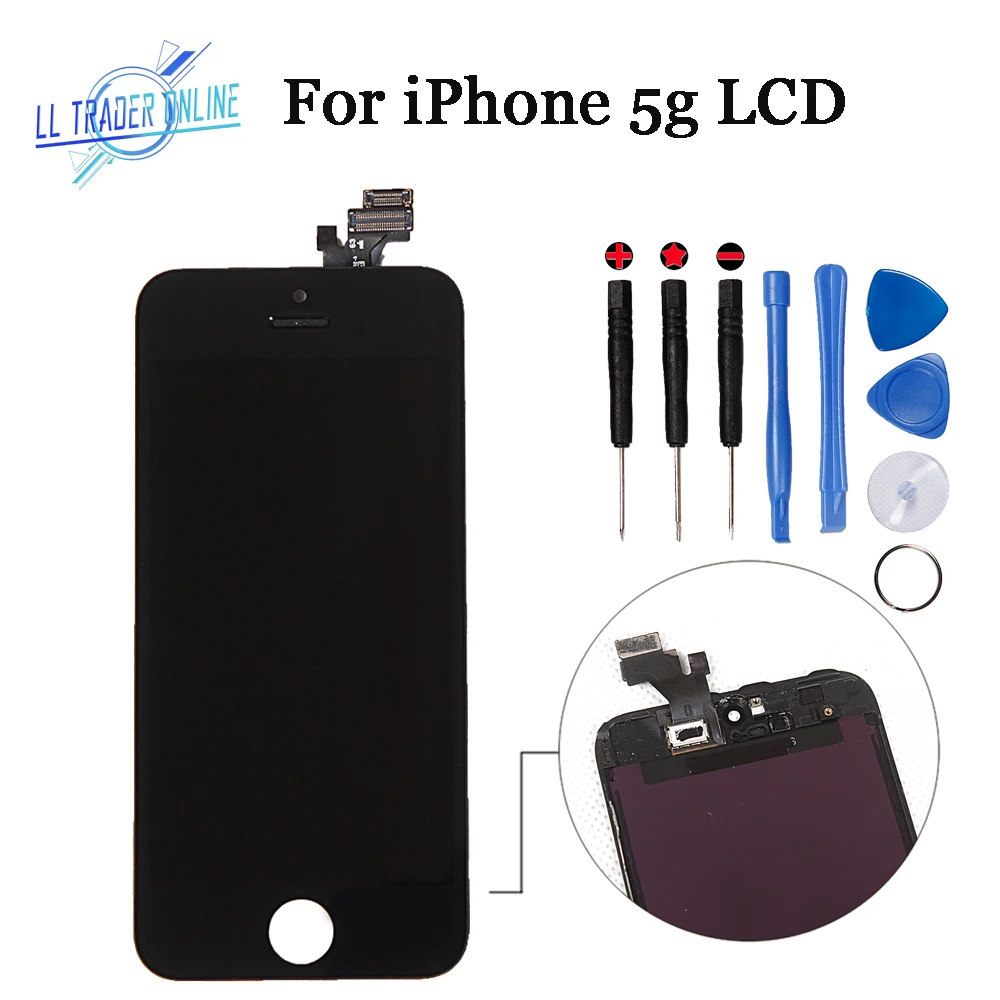 

LL TRADER Quality AAA For iPhone 5s 5 5g Touch Screen Digitizer Black/White Touch Display for iPhone 5g 5s LCD Assembly Replace