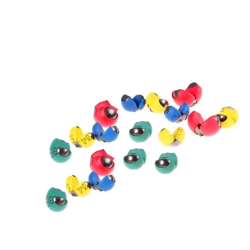 Fishing Tackle Beans Sinker Colorful Plastic Split Shot Sinkers