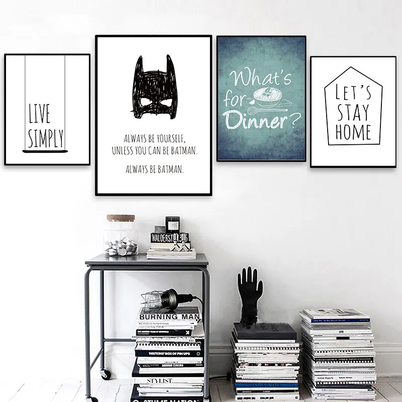 Modern Simple Art Letters Black And White Decoration Painting Office Bedroom Painting Sofa Background Wall Painting No Frame Modern Simple Art Letters Black And White Decoration Painting Office Bedroom Painting Sofa Background Wall Painting No Frame