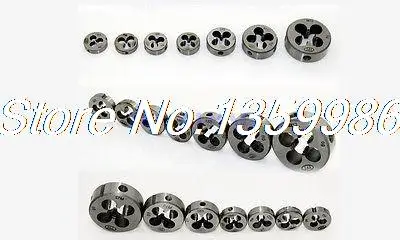 

2pcs Super Harder M12 x 1.5 Non Standard Thread Die Silver Tone Round Dies