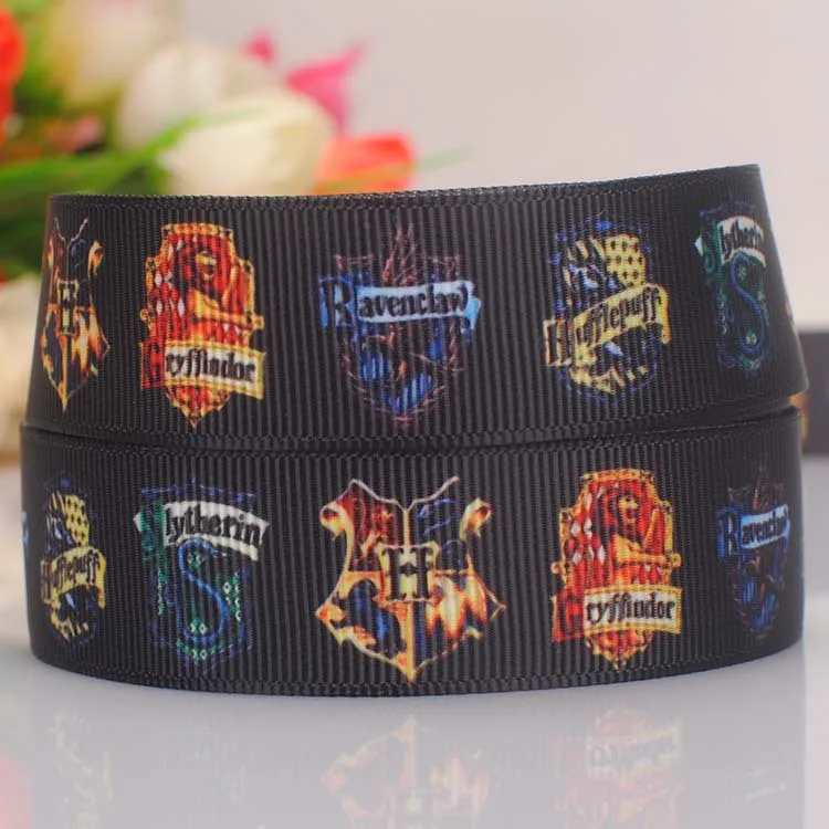 20Y 7/8"22mm Gryffindor Harry Potter ribbon Printed, grosgrain ribbon