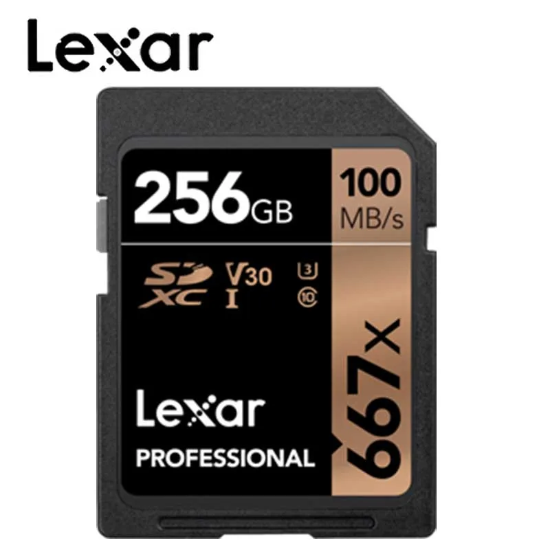Lexar оригинальная профессиональная 667x sd карта 64 Гб памяти 128 ГБ SDXC 256g UHS I для карт 4K
