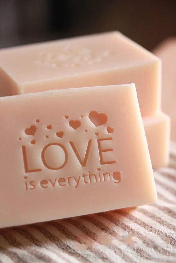 

Free shipping love is everything handmade soap pattern Mini diy soap stamp chaprter seal 5*4cm