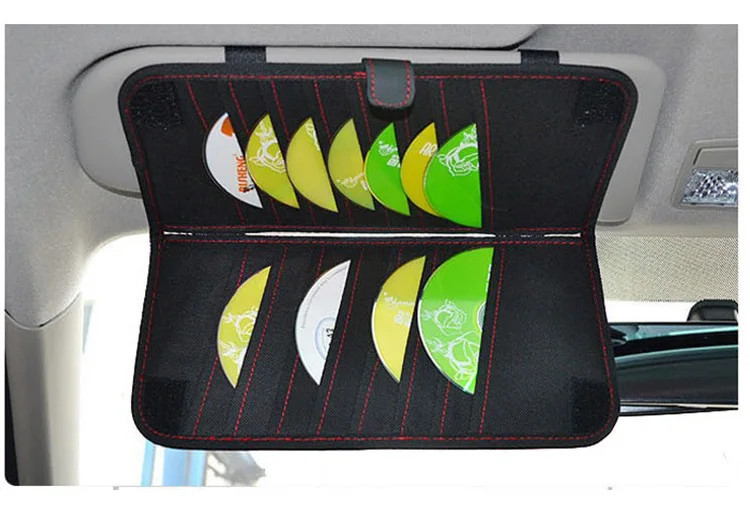 CHIZIYO высокое качество 2 в 1 автомобильный козырек коробки для салфеток держатель CD для автомобиля Органайзер многофункциональная сумка для хранения из микрофибры