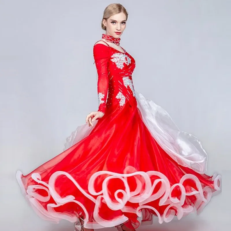 

ballroom dance competition dress women standard ballroom dress for girls ballroom waltz dress fringe swing party dress foxtrot