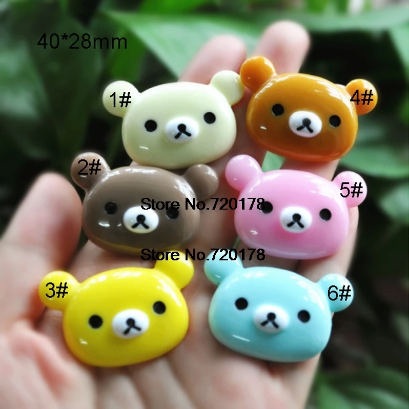 

flatback resin Rilakkuma cabochons kawaii for DIY Embellishments 40*28mm 45pcs YZR623