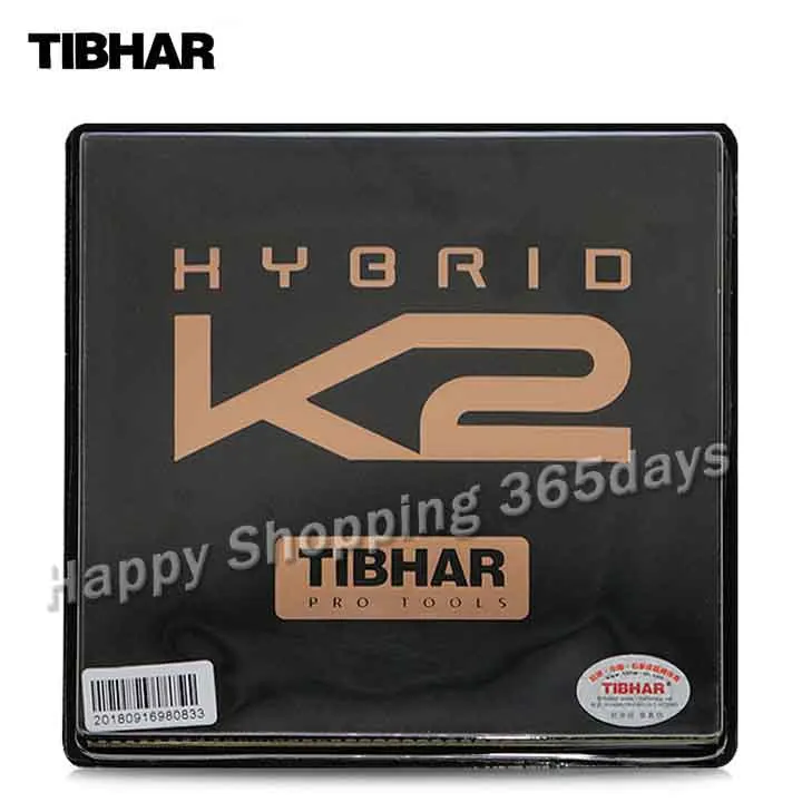 TIBHAR гибридный K2(липкая Резина+ немецкая жесткая губка, скорость и вращение) Pips-in настольный теннис резиновая губка для пинг-понга