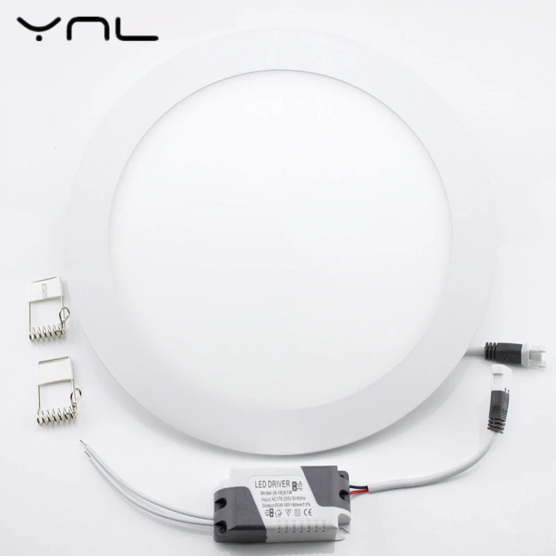 

LED Panel light lamp AC 220V 3W 4W 6W 9W 12W 15W 18W Round led downlight High brightness spot light