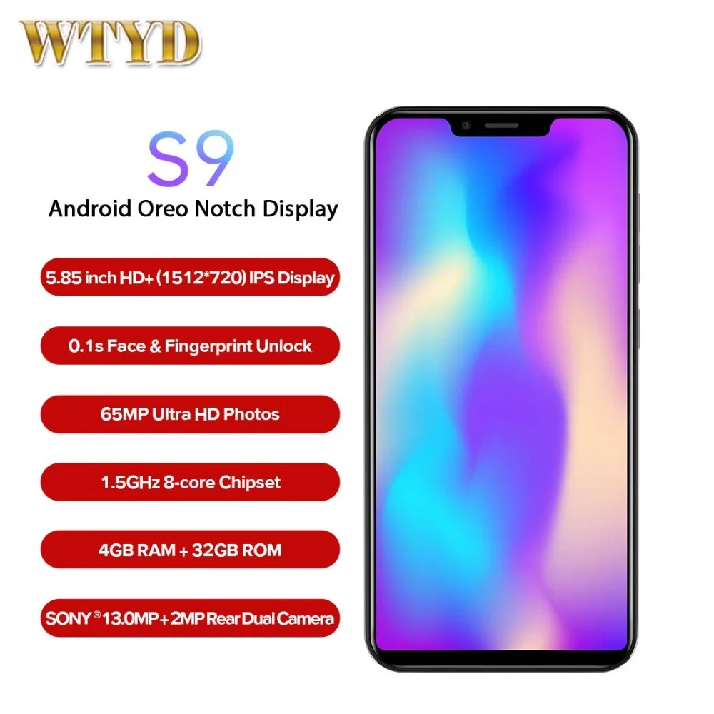 LEAGOO S9 смартфон с 5 дюймовым дисплеем восьмиядерным процессором MT6750 ОЗУ 4 Гб ПЗУ 32