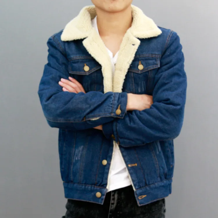 Men's Fleece Lined Winter Warm Coat Denim Jeans Jacket Outwear Parkas Thicken Motorcycle 3Colors Men's Fleece Lined Winter Warm Coat Denim Jeans Jacket Outwear Parkas Thicken Motorcycle 3Colors