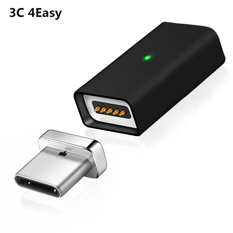 Micro USB для usb type C Магнитный зарядный кабель адаптер Xiaomi Mi4C Mi5 One Plus 5 3 3t Мобильный