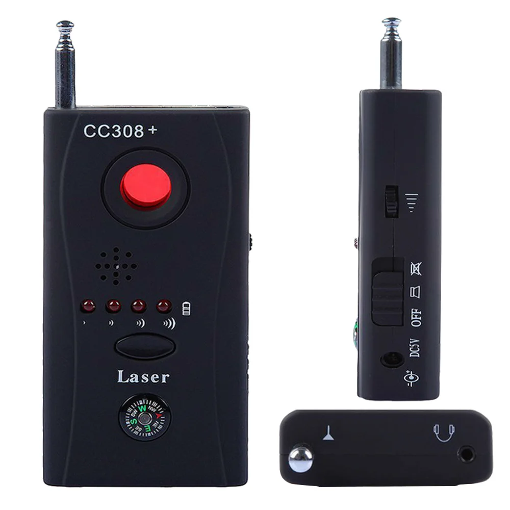 

Multi-Function Wireless Camera Lens Signal Detector Anti-eavesdrop Radio Wave Signal Detector Device Finder
