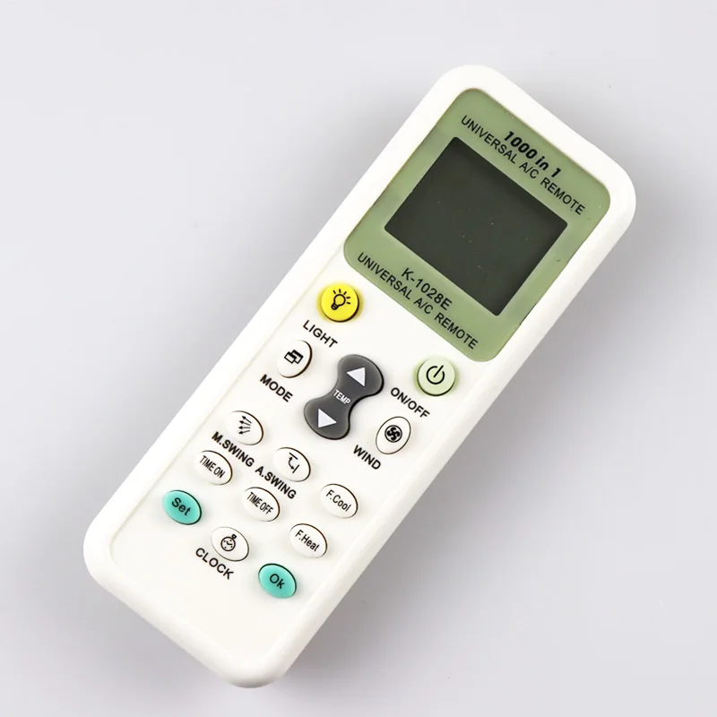 

Universal AC LCD Remote Control K-1028E 1028E 1000 in 1 for air conditioner Low Power Consumption Remote Control Controller