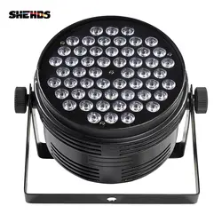 Алюминий сплав светодио дный черный LED Par 54 Вт 4 Прохладный теплый Мощность Con Plug DMX 512 сценический эффект освещение для Дискотека DJ партии