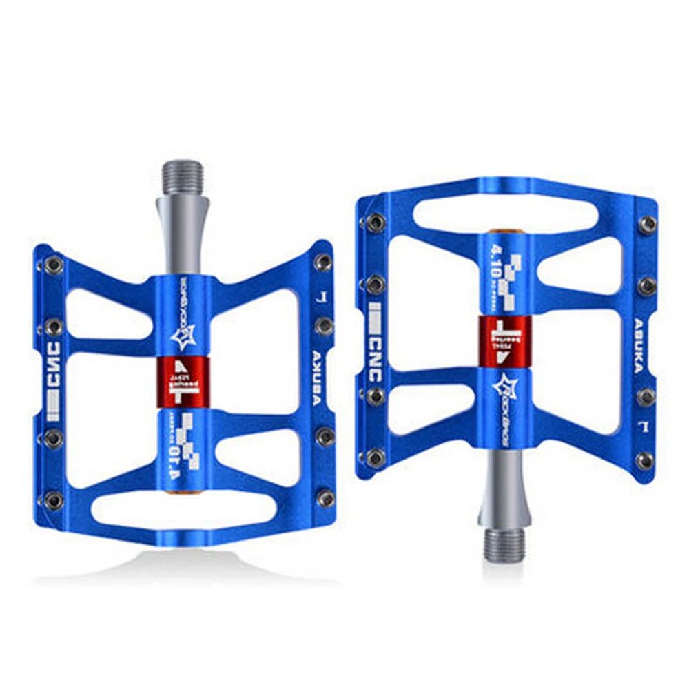 

Anti-skid Bike Pedals Advanced 4 Bearings Mountain Platform Bicycle Flat 9/16" Hollowing Ultralight Bike Pedals Bicycle Parts
