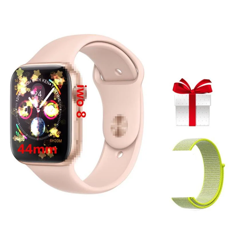 

IWO 8 44mm smartwatch+Belt/set IWO8 Smart watch for Men Women Series 4 Clock Push Message Bluetooth Connectivity For Android IOS